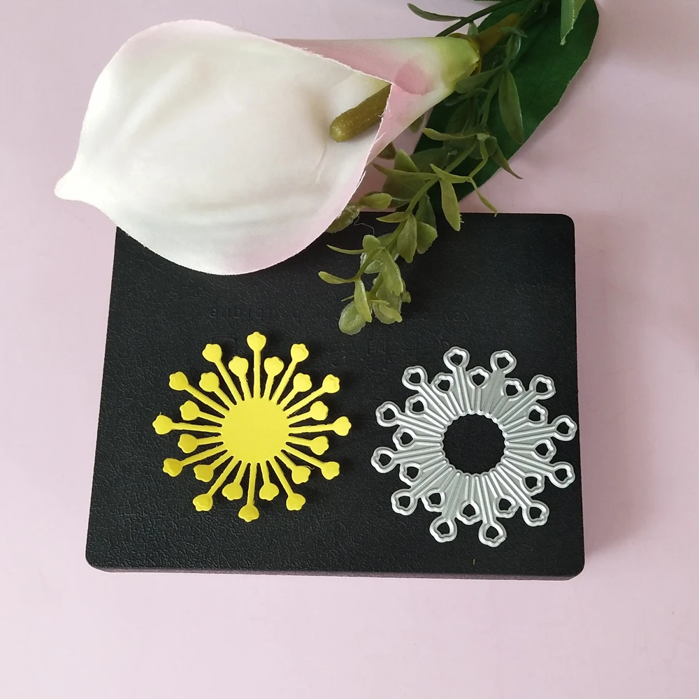 Flower Metal Flower heart Cutting Dies Stencils Scrapbooking Die Cutting Embossing Photo Album Decor Card Making DIY Crafts