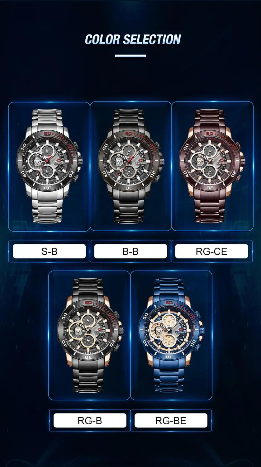 NAVIFORCE спортивные кварцевые часы для мужчин с хронографом и календарем, многофункциональные мужские s часы, лучший бренд класса люкс, водонепроницаемые наручные часы в армейском стиле