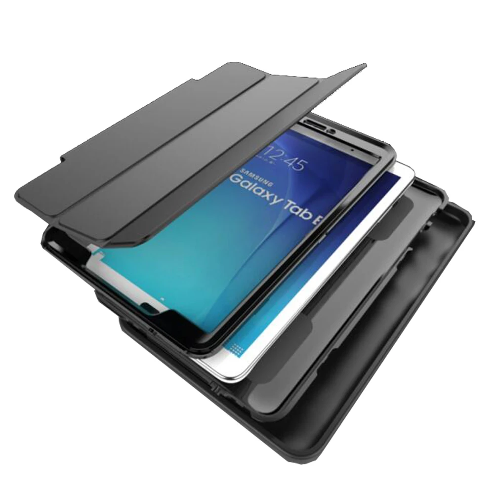Чехол полностью защищающий телефон для Samsung Galaxy Tab E 9,6 SM-T560 T561 с экранной пленкой, безопасный ударопрочный жесткий чехол