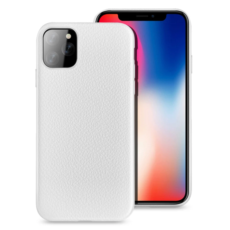 1000 шт Роскошные кожаные чехлы с текстурой личи для iPhone 11 Pro Max XS XR X 8 7 6 6S Plus противоударный мягкий ТПУ чехол