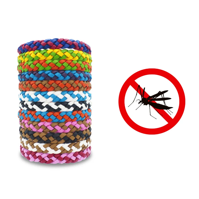 

5/12Pcs Weaving Anti Mosquito Repellent Insect Natural Braclet Outdoor Camping Hiking Multi Tools Sport Wrist Strap