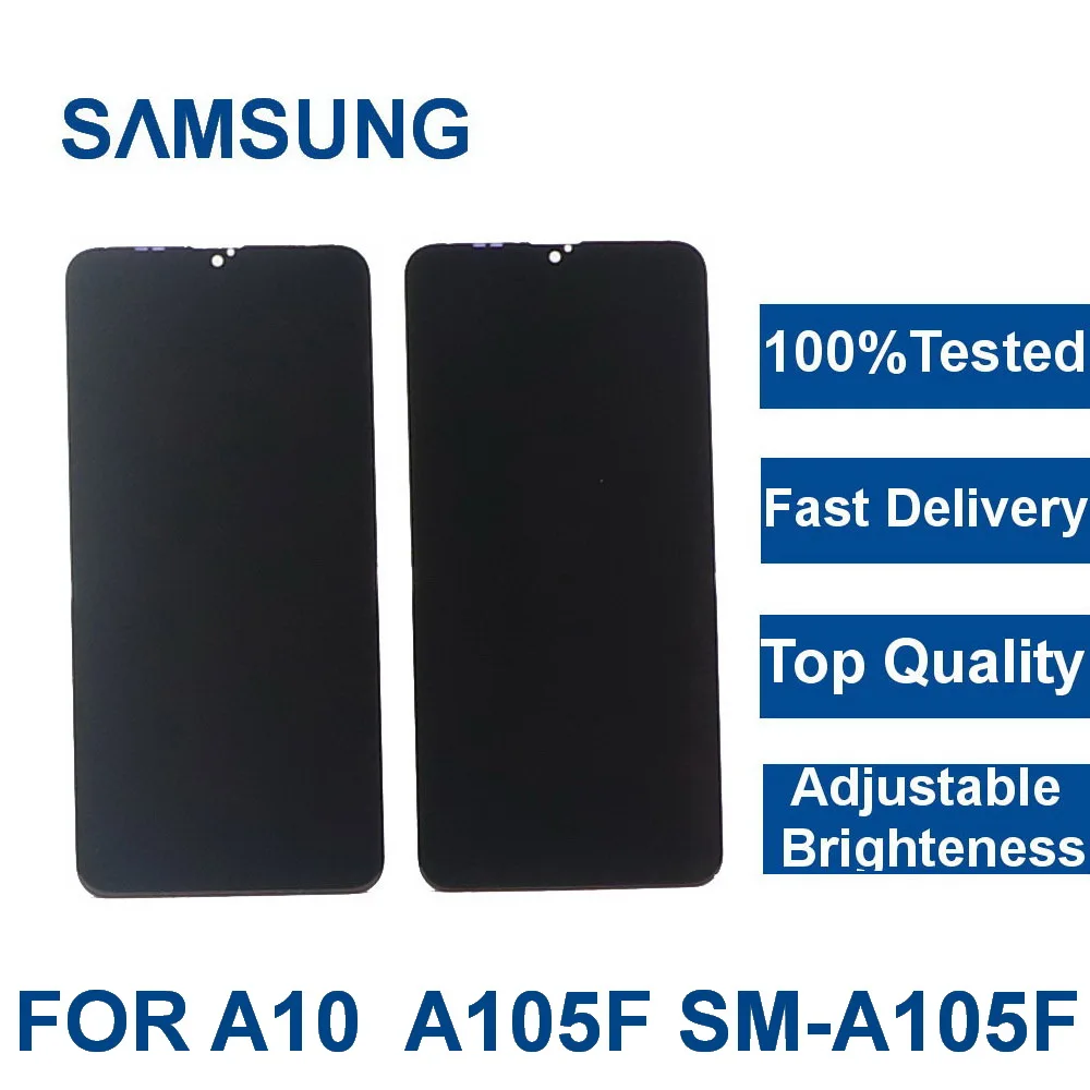 

100%Tested 6.2" Original LCD For Samsung Galaxy A10 A105 A105F SM-A105F LCD Display Screen replacement Digitizer Assembly