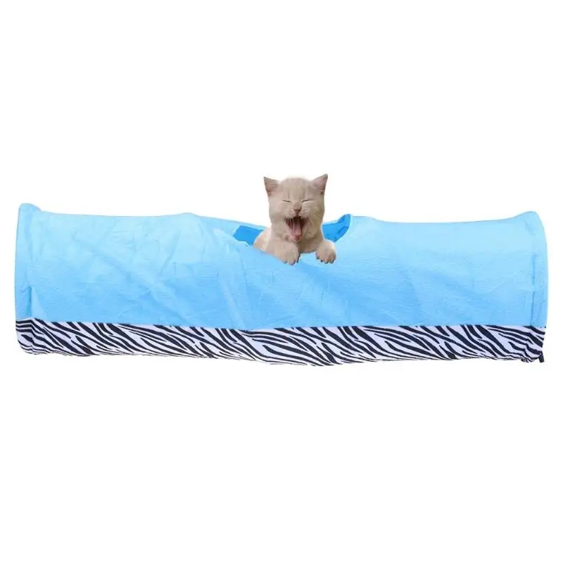 Pet Leopard туннель игрушка роликовая трубка с 1 отверстием пещера складной моющийся износостойкий котенок кошка маленькие животные интерактивные материалы