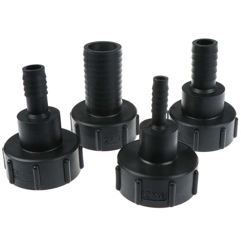 Hot New Black IBC ToteTank Valve Adapter 2.36IN Coarse Thread Adapter Chemica Barrel Accessory High Quality