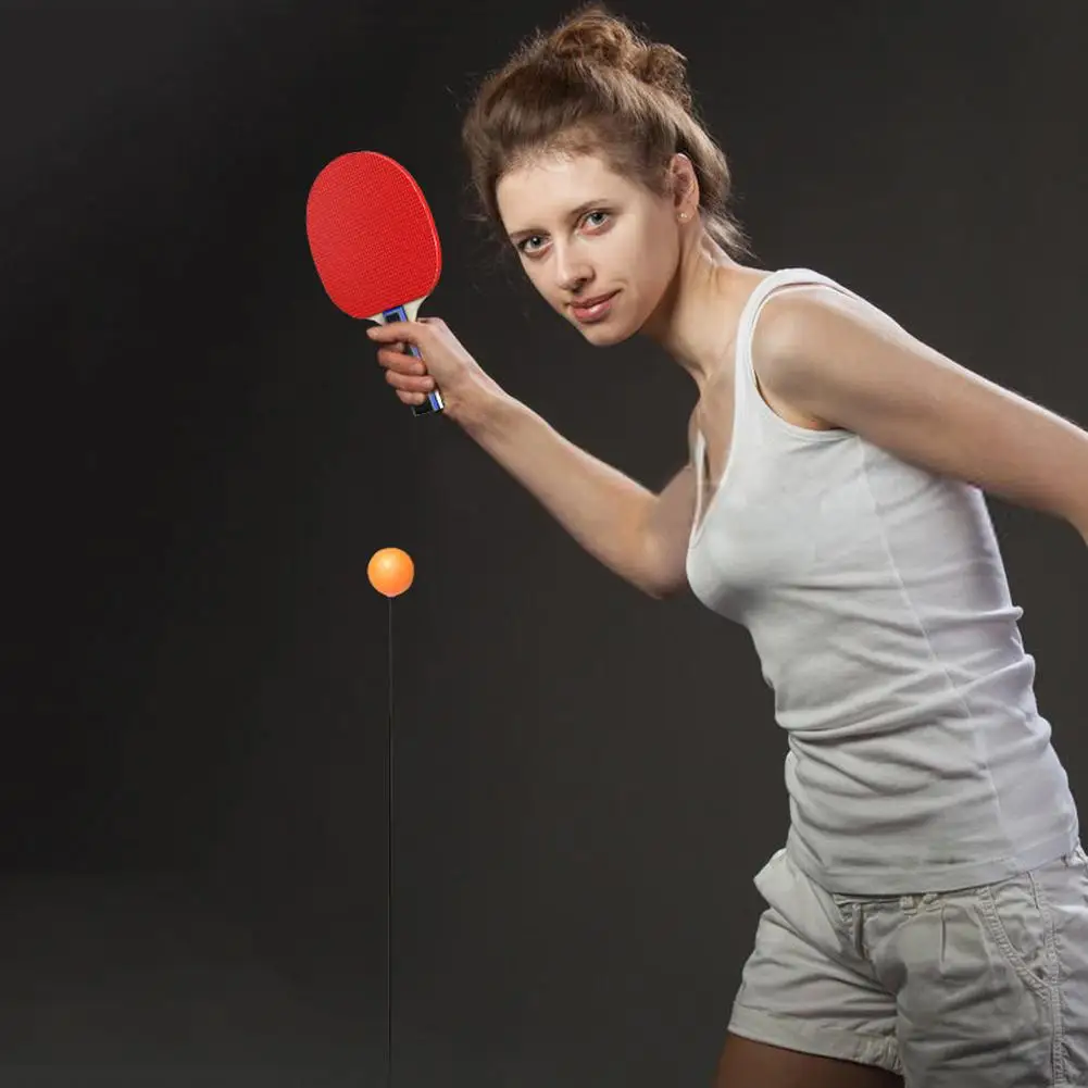 

Table Tennis Trainer Movable Elastic Soft Shaft Vision Training Adjustable Height Leisure Sports 2 Table Tennis Ping Pong