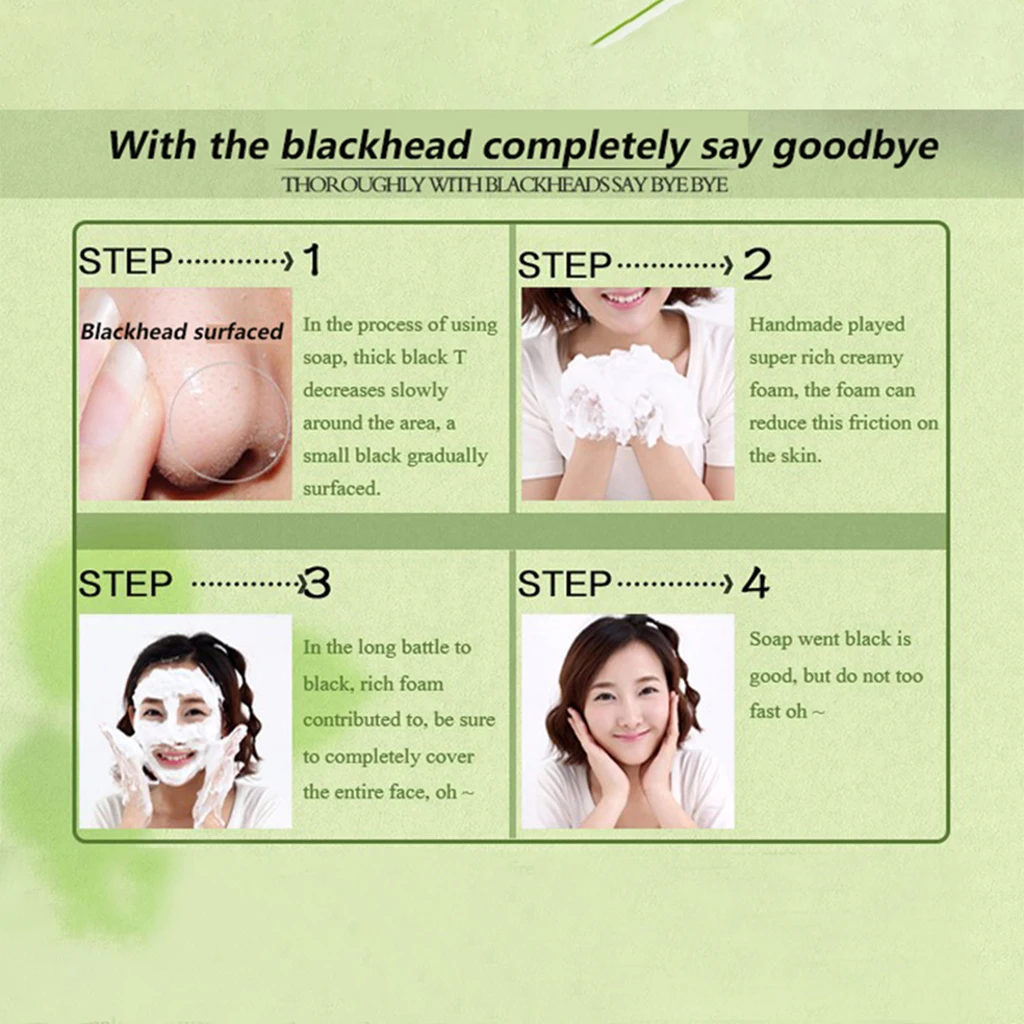 Mei Yan Qiong Bamboo Charcoal Handmade Soap crystals handmade soap face skin whitening soap for remove blackhead control soap