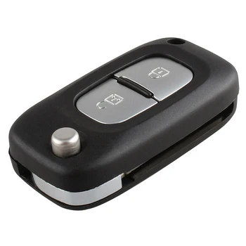 

Engineering Plastic + Copper Car 2 Button Flip Remote Key Fob Case Shell Fit for Renault Clio Megane Kangoo