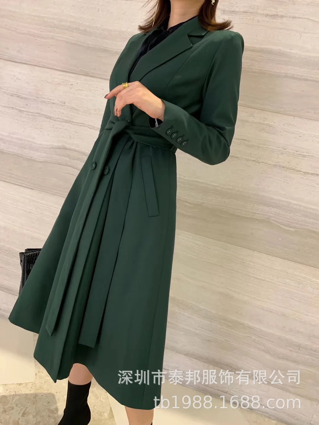 Debutante элегантный Тренч 19 осень и зима стиль Debutante изящный двубортный кружевной пояс обнимающий длинное пальто