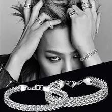 Роскошный мужской браслет, двухслойная цепочка из змеиных костей, кубинские браслеты, модные мужские ювелирные изделия