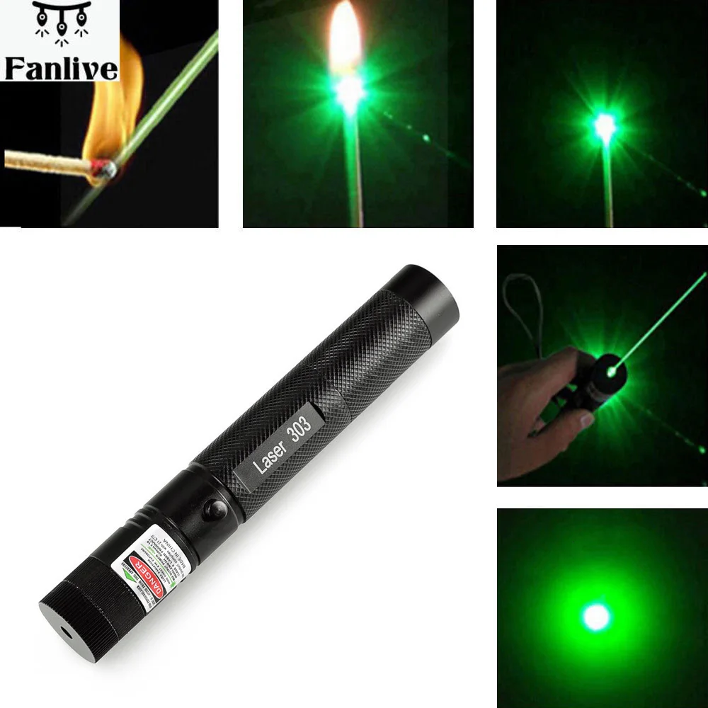 

Quality Promotion 303 High Power Laser Point Pointer Laser Green Pen Lazer Match Access+ Safety Key with No 18650 From Battery