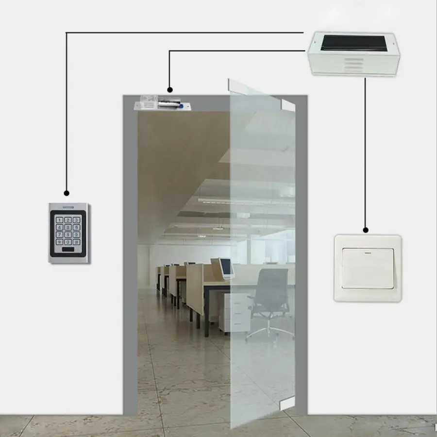 A7-RK-EM контроллер доступа RFID с клавиатурой ID Card Reader для системы дверного замка Wiegand26