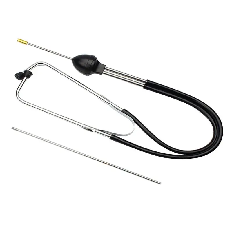 Auto Mechanics Cylinder Stethoscope Engine Diagnostic Sensitive Hearing Tool Flexible hearing pipes with 2 metal needles