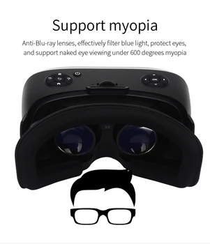 VR-máquina integrada 2K, HD, WIFI, gafas inteligentes 3D, 3G, 16G, todo en uno, gafas VR en realidad Virtual, caja de casco de VR inmersiva 4