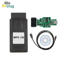 Профессиональный ECU чип Тюнинг инструмент MPPS V16 для EDC15 EDC16 EDC17 OBD2 ECU диагностический инструмент чтение/запись flash многоязычный