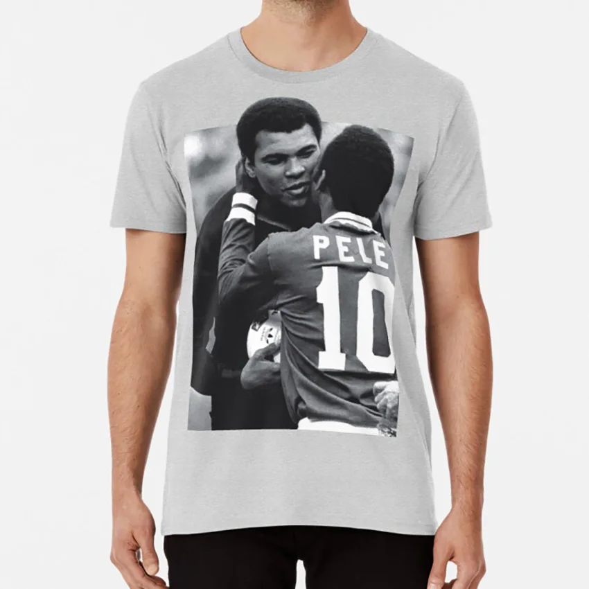 Pele футболка Muhammad Али Мухамед голая бразильская боксерская cassius marcellus clay Heavy weight