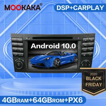 

Android 10.0 64G PX6 Car Multimedia Player GPS Navigation For Benz E-Class W211 CLS W219 Auto Radio DVD Player Stereo Head Unit