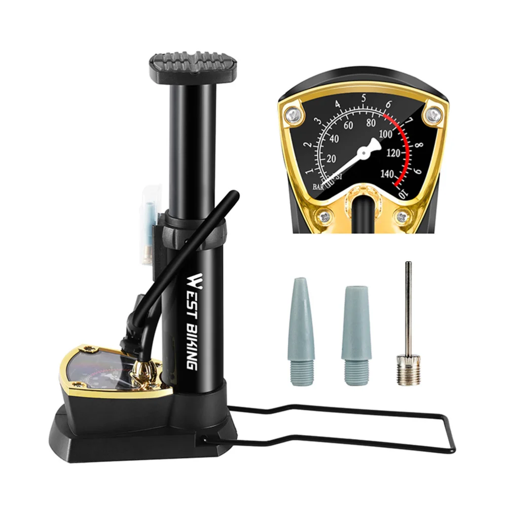 

1PC Useful Portable Practical High Pressure Durable Bike Pump Pedal Inflator Tire Inflator Foot Pump for Outdoor Indoor