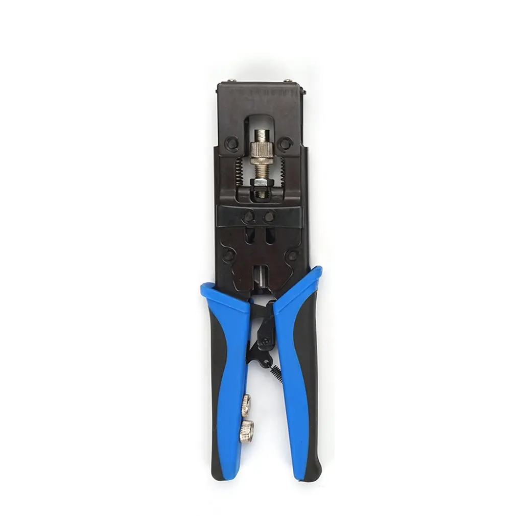 Portable Network Repair Tool Kit Coaxial Cable Clamp Pliers Wire Crimper Stripper Stripping Crimping Tool