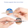 Golden eyelashes tweezers Super Precision Premium Stainless  steel Eyebrow Tweezer for Eyelashes Extension Eye Makeup Tools 3