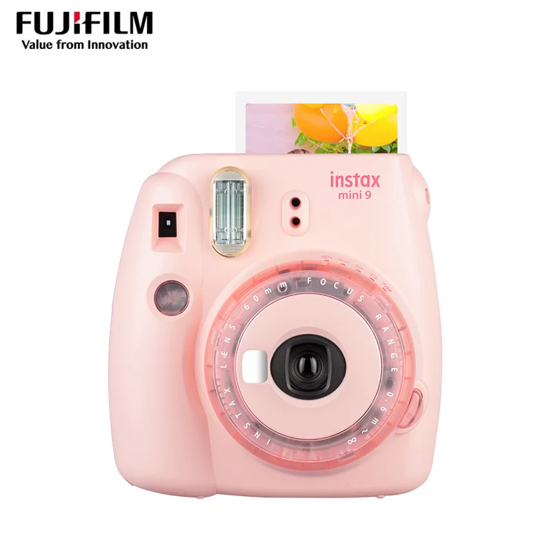 Фотокамера моментальной печати Fujifilm Instax Mini 9 Fuji с зеркальной пленкой для селфи, фотокамера для съемки Insta Mini 9, цвет