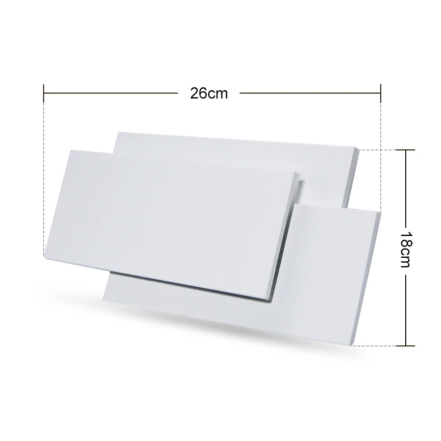 Modern 18W Aluminum LED Wall Lamp Living Room Sconces Lighting Staircase Square Lamps Bedroom Bedside Hotel Wall Light