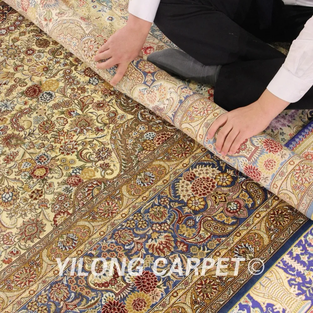 Yilong 8'x10' Vantage persain шелковый ковер классического дизайна античный турецкий Шелковый ковер(YL2006A