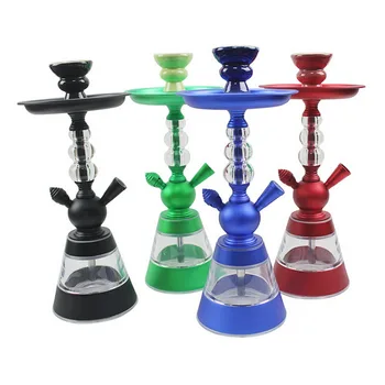

Various Color Hookah Set Art Desgin Camouflage Stainless Steel Sheesha Aluminium Alloy Chicha Metal Edelstahl Shisha Set