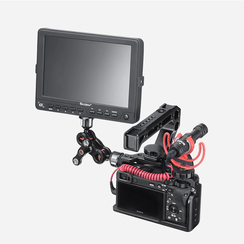 A6600 камера клетка для sony 1/4 резьба отверстие верхней ручки монитор микрофон