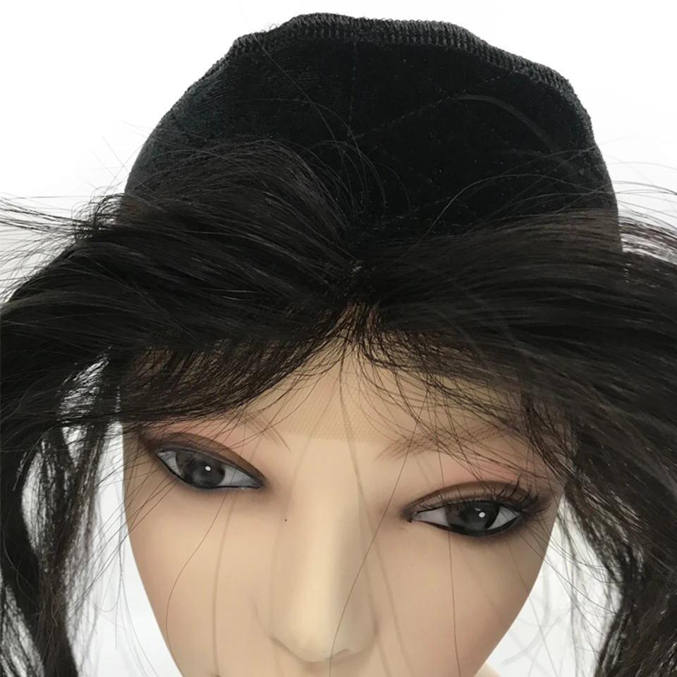 Lebeauty Lace Grip For Jewish Wig Kosher Wigs 100% Unprocessed Virgin European Hair I Band #1B Color