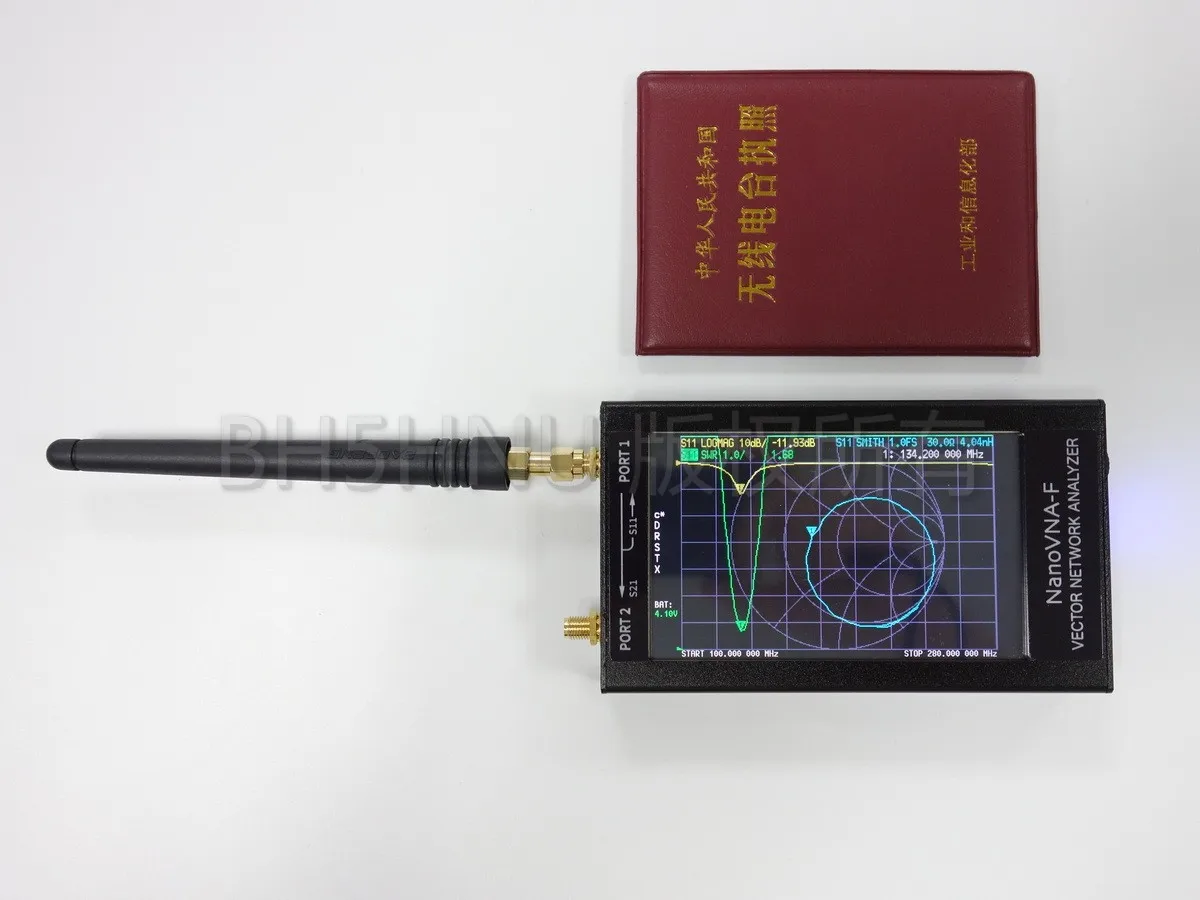 NanoVNA-F VNA КСВ метр УКВ антенна анализатор+ 4,3 ips lcd+ металлический чехол