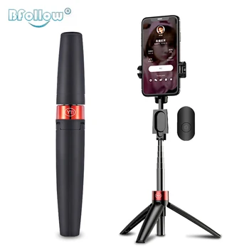 

BFOLLOW 3 in 1 Tripod Selfie Stick Bluetooth Mobile Phone Holder for Smartphone Xiaomi iPhone Facetime Shoot Video Youtube Vlog