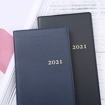 

2021 Weekly Planner Pu Leather Notebook Business Agenda A6 Cuaderno Diary Monthly Cahier Office Accessories Notepad Libreta