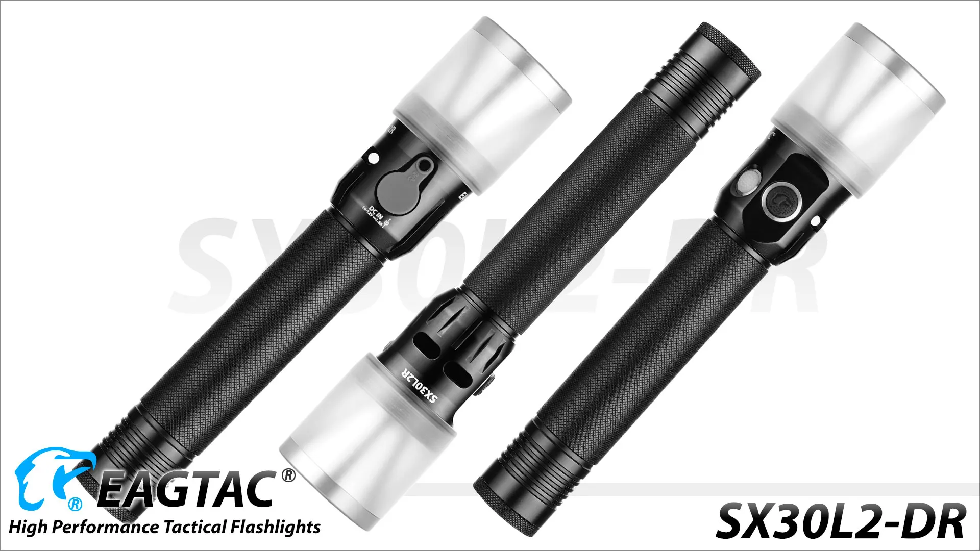 EAGTAC SX30L2-DR пятно диффузор светодиодный вспышка светильник 2640 Люмен двойной переключатель Рабочий фонарь Тактический Перезаряжаемые светильник запатентованная конструкция