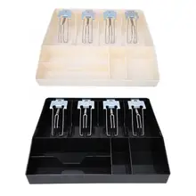 Ящик для инструментов, усиленный металлический зажим, восемь отделений, супермаркет, вставка, ящик для денег ящик для хранения инструмента