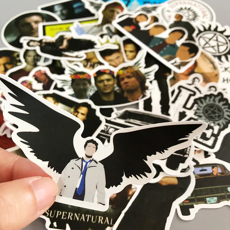 50 шт. Сверхъестественное SPN 90s письмо аниме Винтаж Пастер подарок косплей забавные наклейки Скрапбукинг Diy стикеры телефон ноутбук Водонепроницаемый