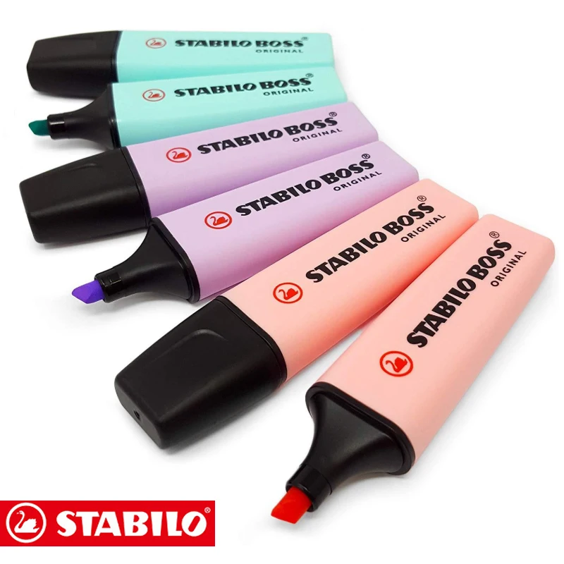 

Stabilo Pastel Highlighter Pen Set Destacadores Stabylo Textmarker Highlight School Chalk Fosforlu Kalem Bullet Journal Supplies
