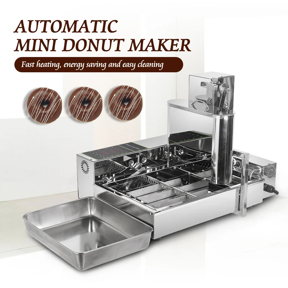 ITOP 2000W Doughnut Makers Commercial Automatic 6L Stainless Steel Donut Maker Electric Frying Mini Donut Making Machine