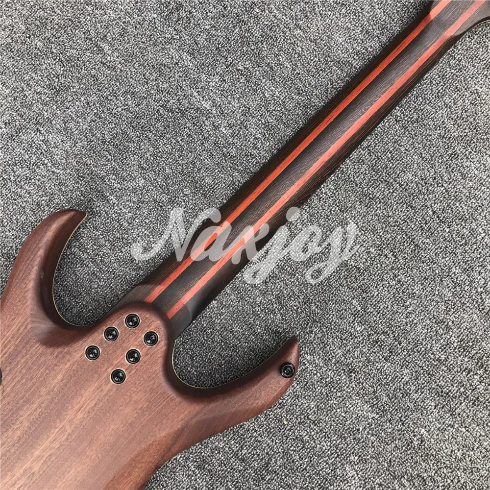 Высокое качество синий Mayones 7 струн электрогитара, черное оборудование, гриф из черного дерева Mayones гитара