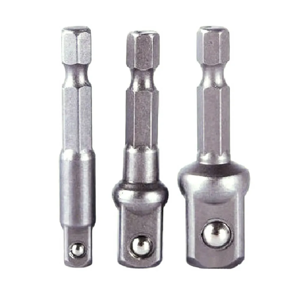 

2017 New 3PCS Hex Drive Power Drill Socket Extension Bit Adaptor Set 1/4 3/8 1/2 For Home Tool Accessories