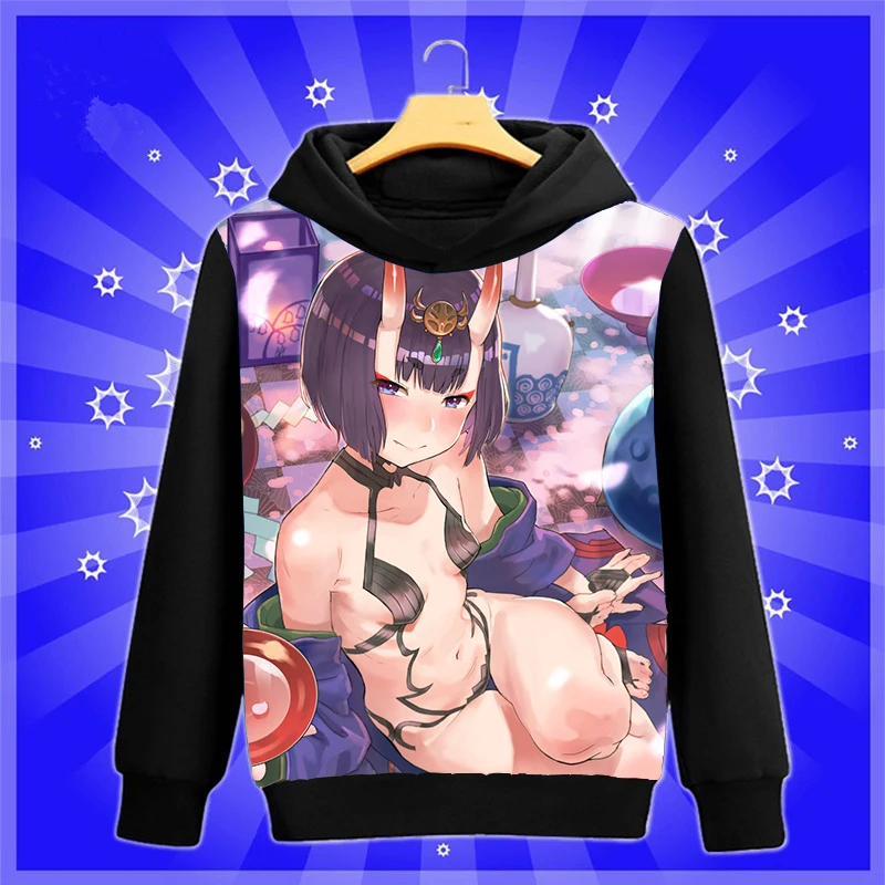 Крутая аниме-Толстовка Fate/Grand Order Shuten-douji Косплей Толстовка с капюшоном Мода Весна Осень Мужчины Женщины пуловер пальто