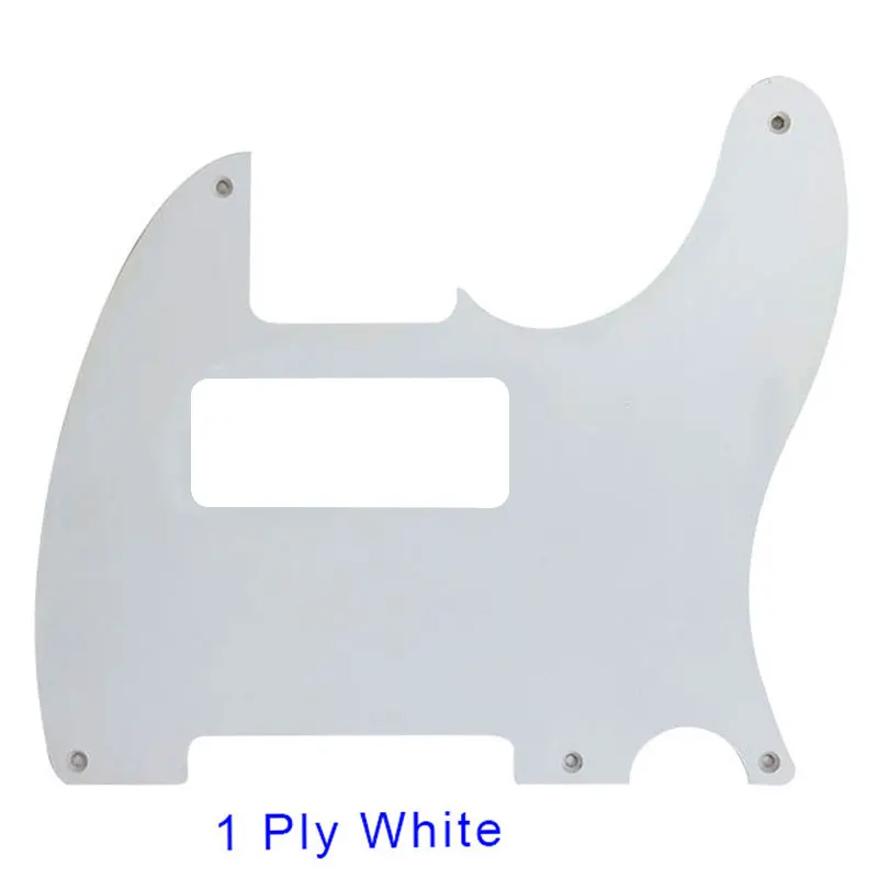 1 Ply white Pleroo Customized Guitar Parts For 5 hole screws US Tele P90 Guitar Pickguard Scratch Plate - Цвет: 1 Ply white
