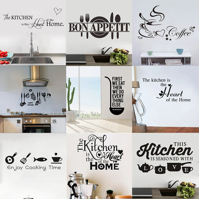 Vinyl Wall Decals for Kitchen with English Quotes Sadoun.com