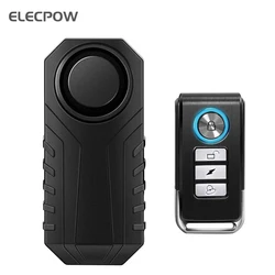 Elecpow Remote Control Bike Alarm Waterproof Motorcycle Electric Bicycle Security 113dB Anti Lost Vibration Warning Alarm Sensor