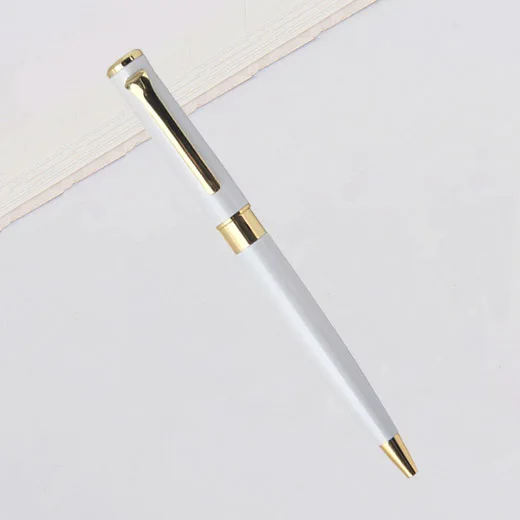 white pen gold part Shichen A075 хороший дизайн высокого качества тяжелая металлическая шариковая ручка 0,7 мм и 1,0 мм nib. Подарочная ручка для школы и офиса - Цвет: white pen gold part