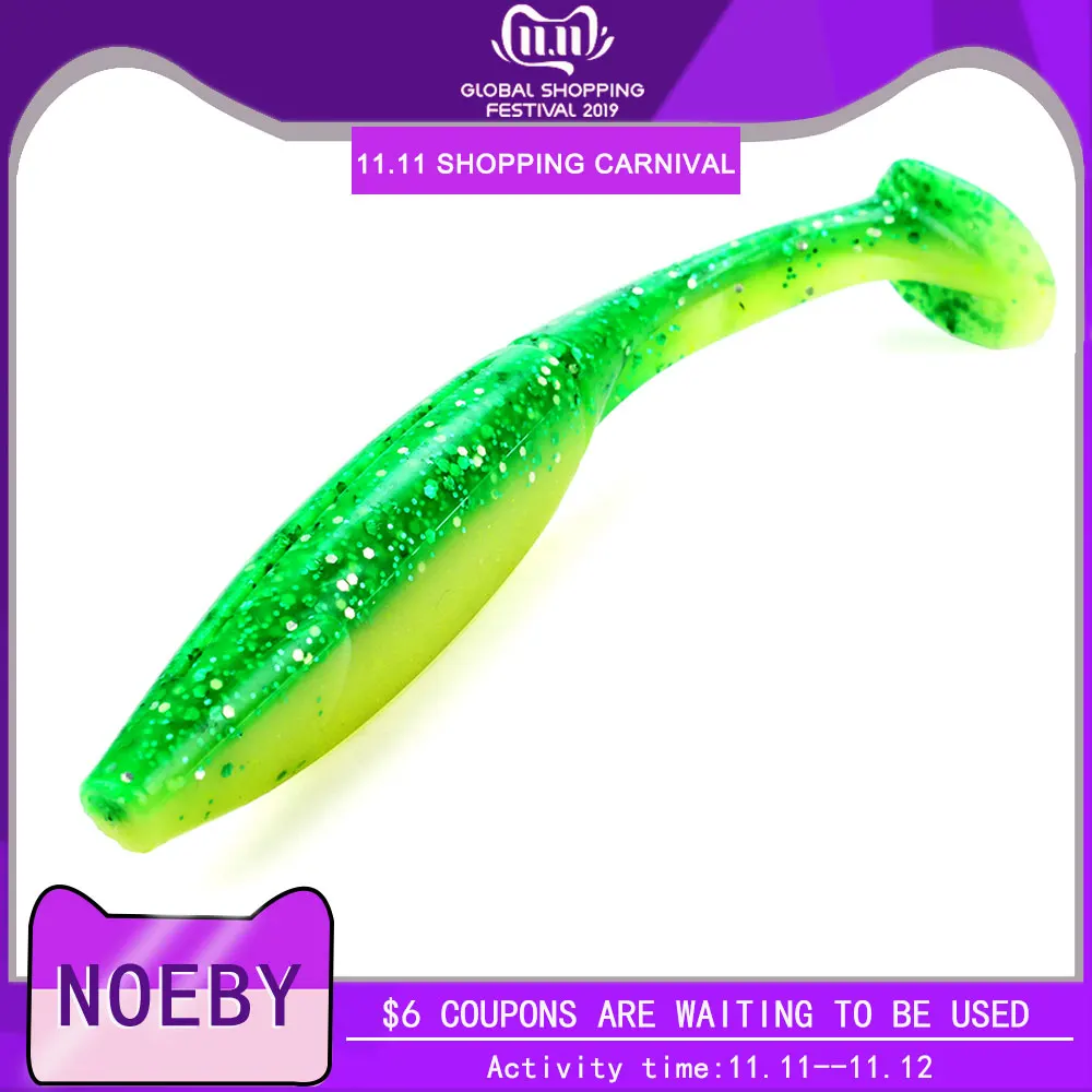 NOEBY S8019 рыболовные силиконовые приманки мягкие 7 см 2 8 г 10 9 0 12 5 15 27 4 шт./6 шт. для