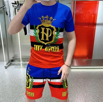 

new Suits Men Brand Quality Man Clothing Tracksuit Set Man Quick-drying O-Neck 2021 Summer Sportsuit Short Training Suit Men