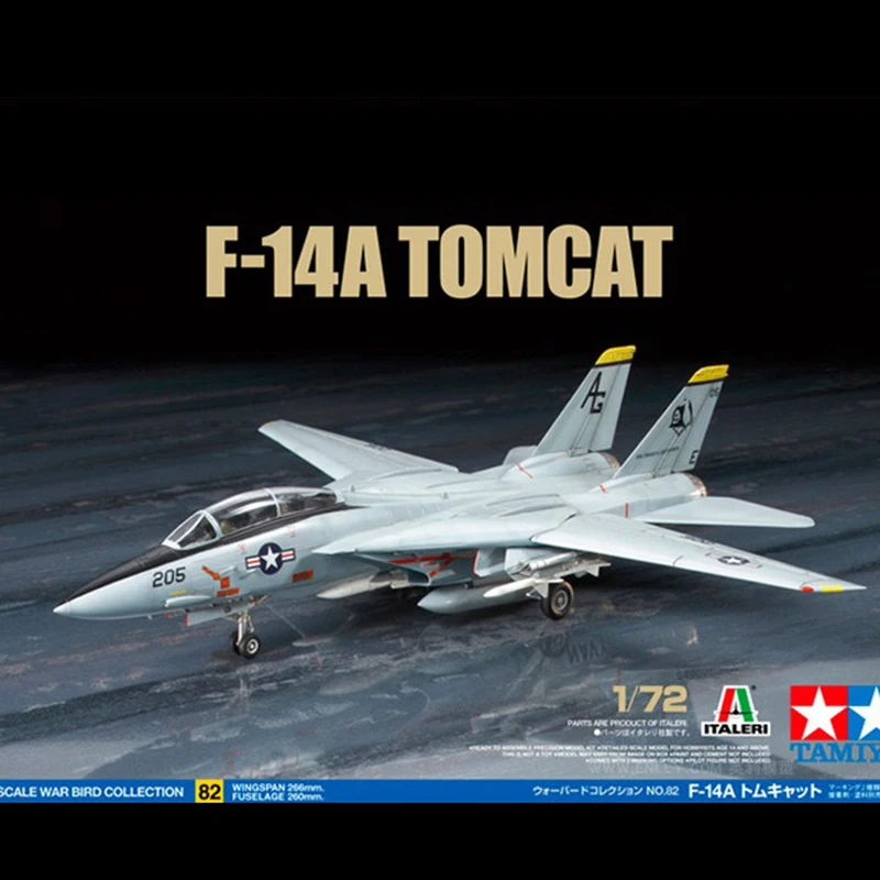 Сборная модель 1/72 США F-14A эскадрилья Призрачного гонщика Tomcat 60782 | Игрушки и хобби