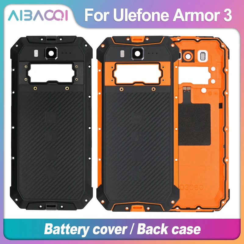 Оригинальный чехол накладка Ulefone Броня 3T Батарея Защитный задняя крышка + Камера