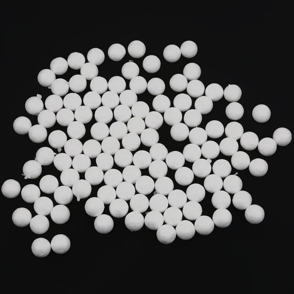 100pcs White Modelling Craft Polystyrene Foam Balls 10mm~30mm for Xmas Gift Christmas Party Decoration Accessories