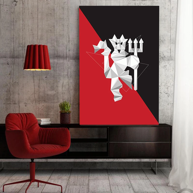 

paint by number art painting by numbers Hand-painted Manchester United football home corridor decorative painting